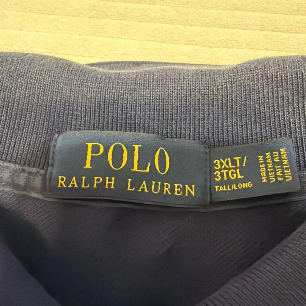 Polo Ralph Lauren Men's Cotton Polo Shirt Blue • 3XLT